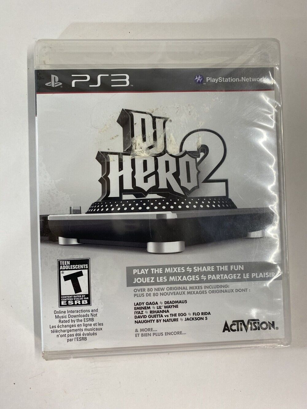DJ Hero 2 (Sony PlayStation 3, 2010) New in Package 80 mixes